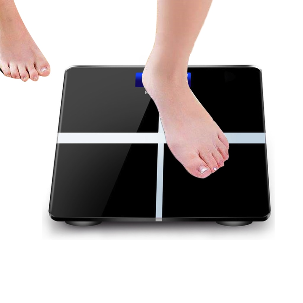 Bathroom Floor Body Scale Glass Smart Electronic Scales USB Charging LCD Display Body Weighing Digital Weight Scale