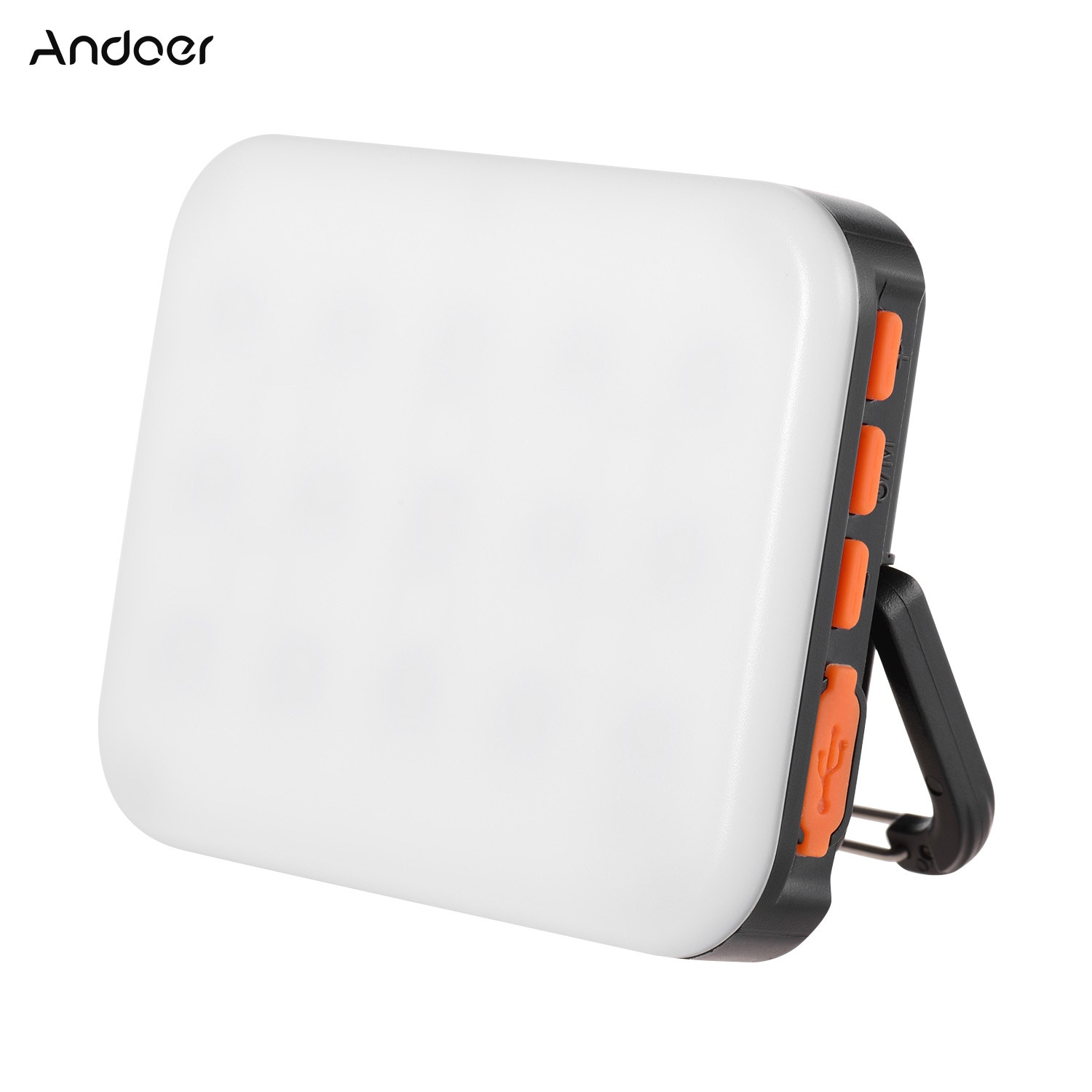 Andoer-Lámpara LED de fotografía con luz de relleno RGB LY-01, superbrillante, multifuncional, 3200K-6500K, batería integrada, color negro