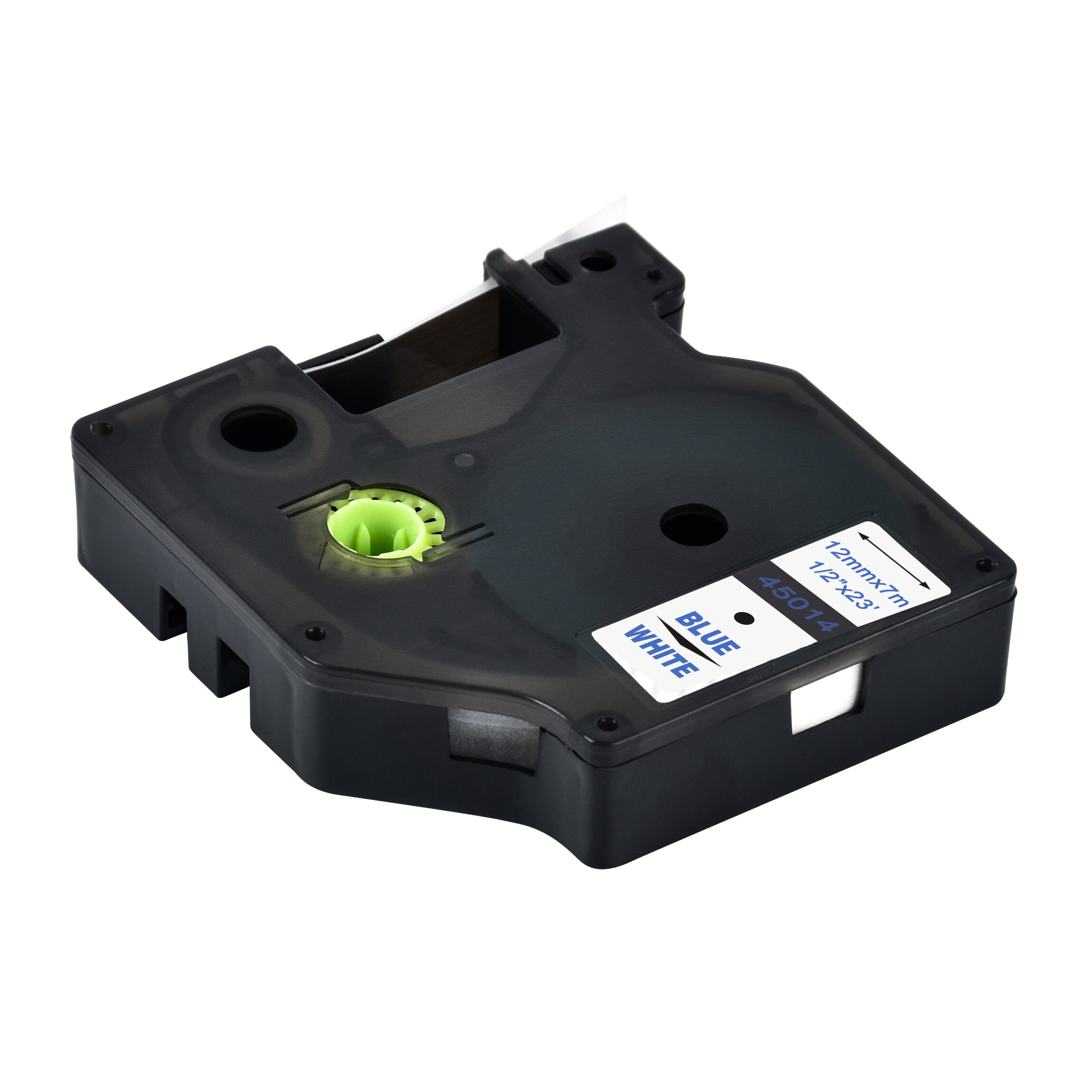 cidy 5pcs Compatible Dymo Labelmanager 12mm D1 Blue on White 45014 Label Tape Cartridges for DYMO LM160 LM280 PNP