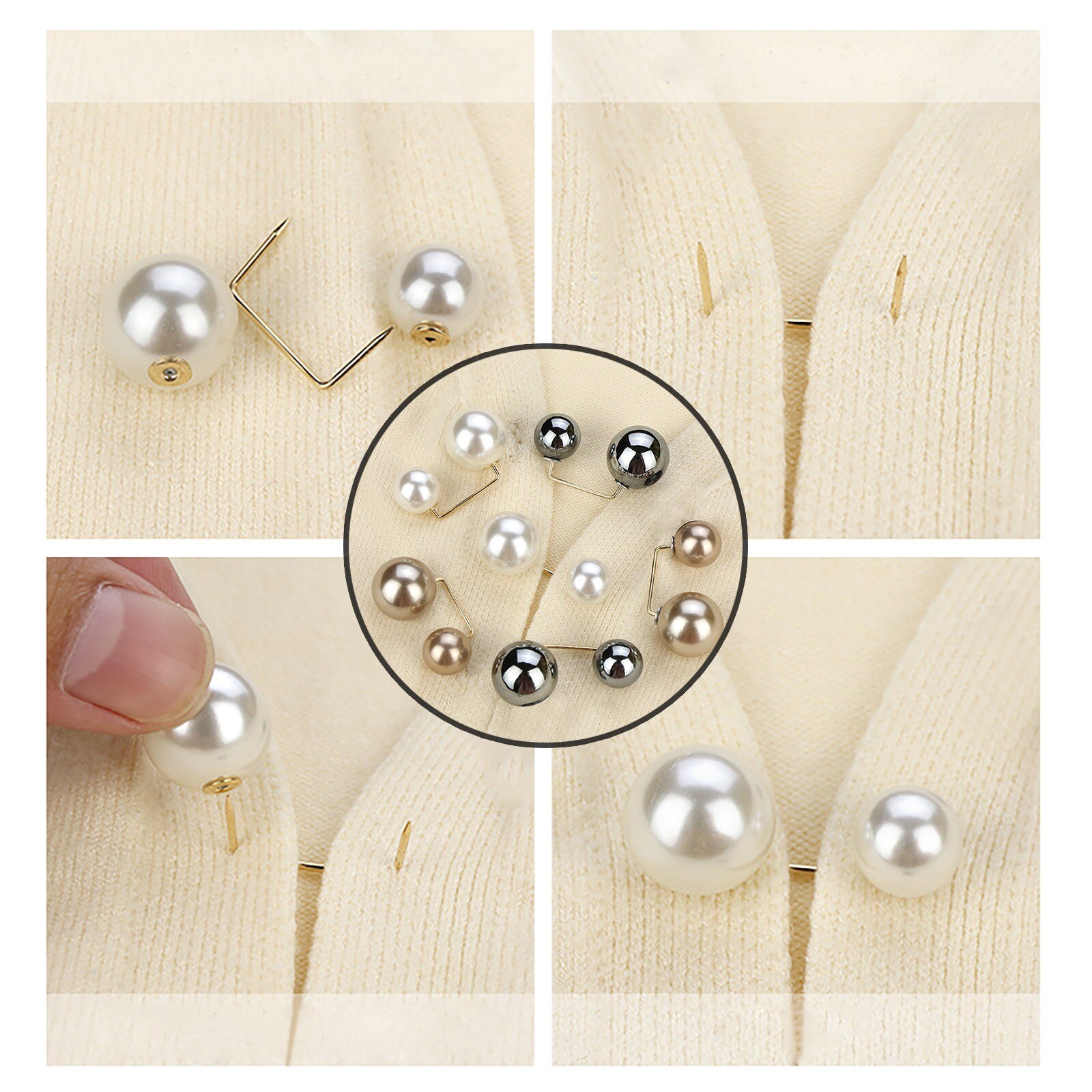 Collar artefacto Anti-fallo botón Pin ropa falda pantalones broche para la cintura accesorios de joyería accesorios de Ropa Decoración #50