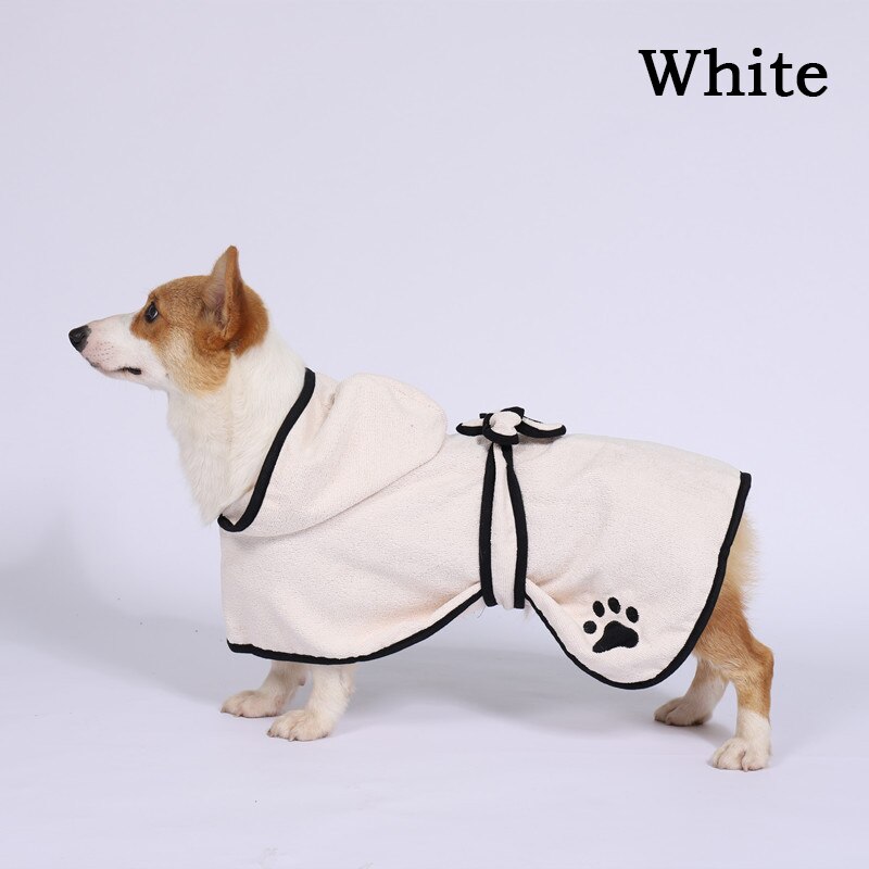 Pet Dog Cat szlafrok z kapeluszem ręcznik do suszenia szlafrok z mikrofibry Super chłonny pielęgnacja zwierząt domowych środki czystości: D / XL
