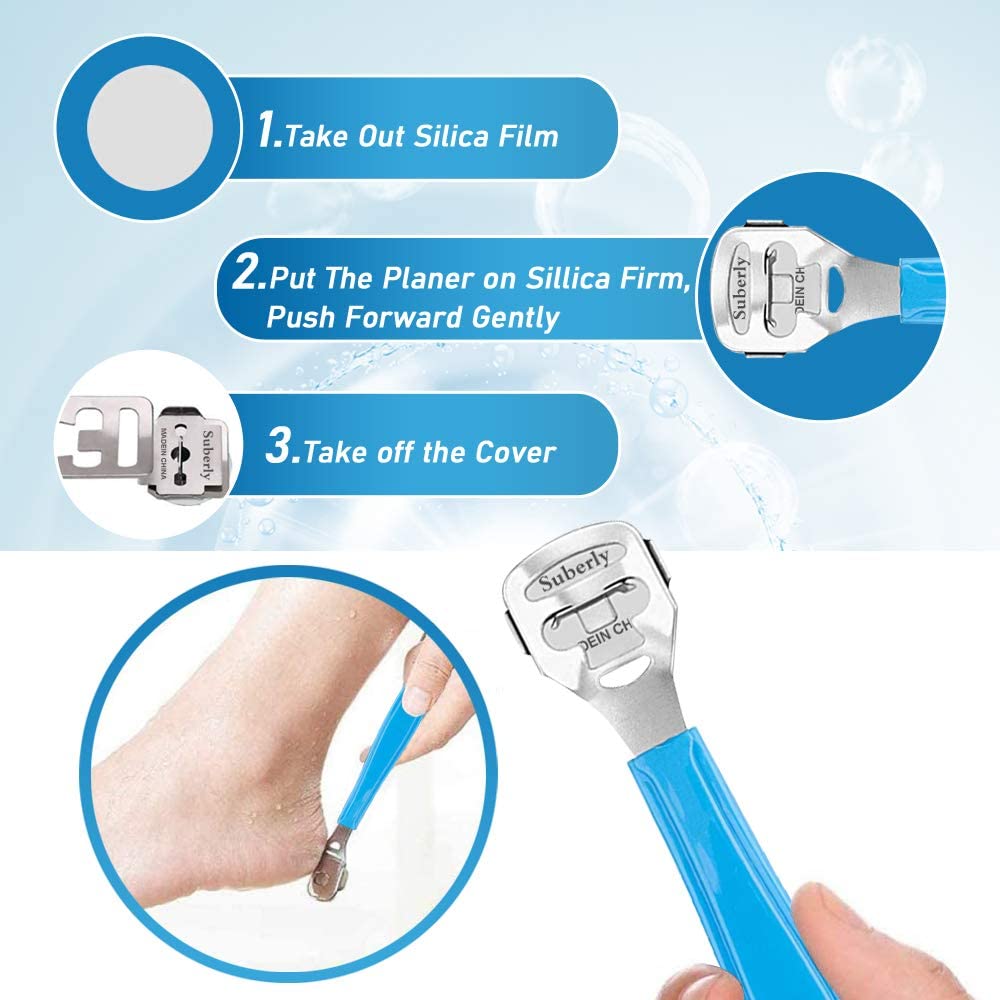 14 in 1 kit professionale per la cura dei piedi impostato di strumenti per Pedicure piede in acciaio inossidabile raspa piede rimozione della pelle morta kit di cura dell'unghia del piede pulito