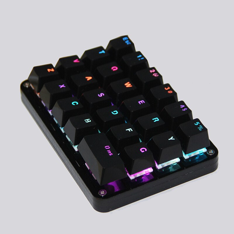 Gateron Cherry Switch 23 Key Macro Keyboard Programming Mechanical Keyboard RGB Backlight Programmable Gaming Laptop MAC Windows