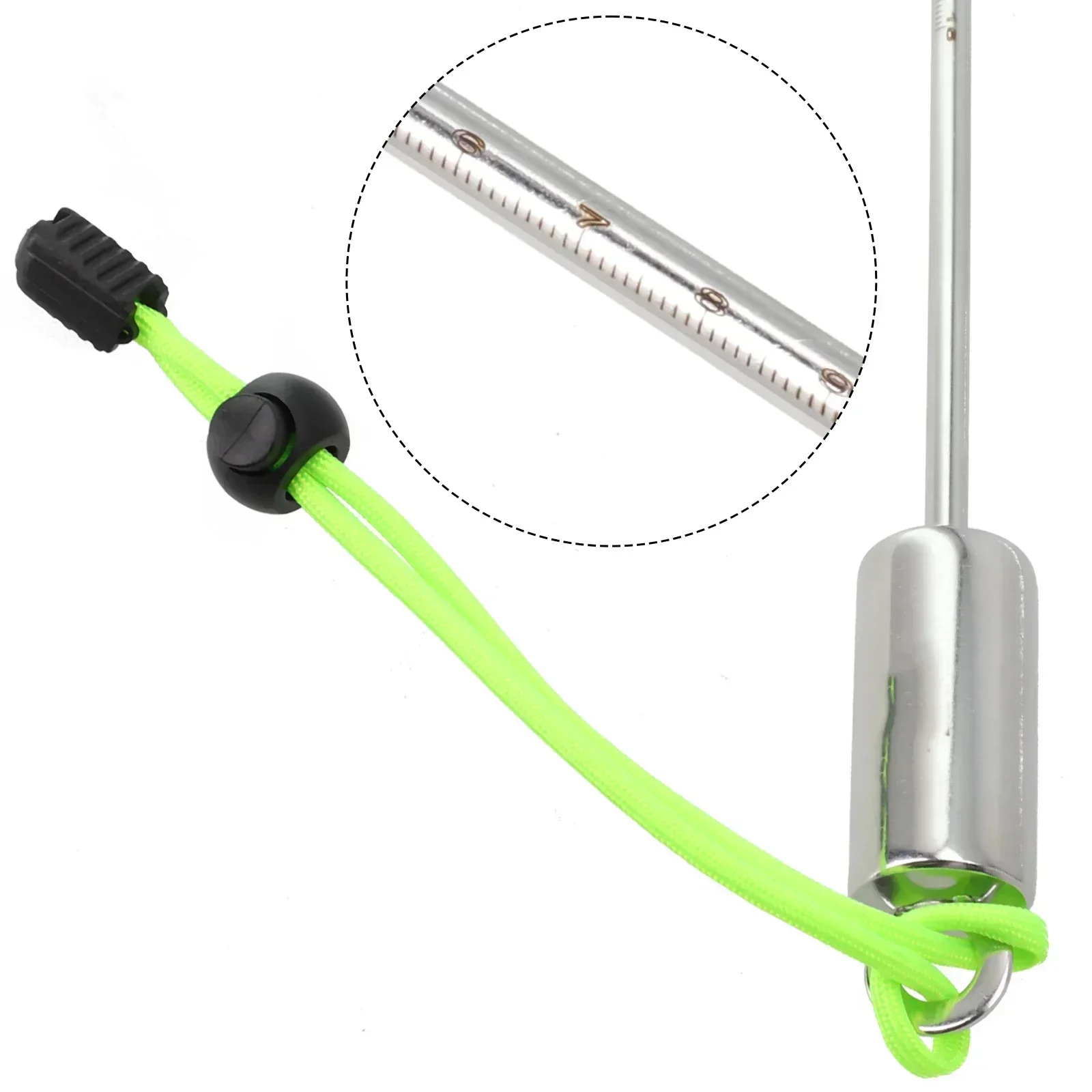 Duikrammelaar Ding Ding Stick roestvrijstalen onderwatersonde met handriemen Duikstok Pointer Rod Onderwaterschudder