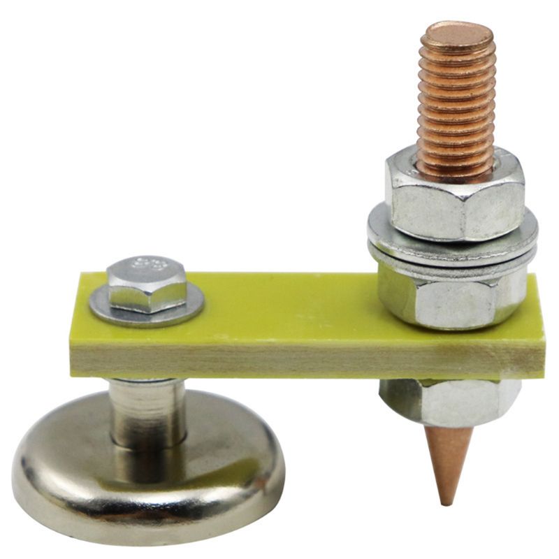Strong Magnetic Ground Clamp Connector with Conductive Rod Stud for Welding B0KC: D