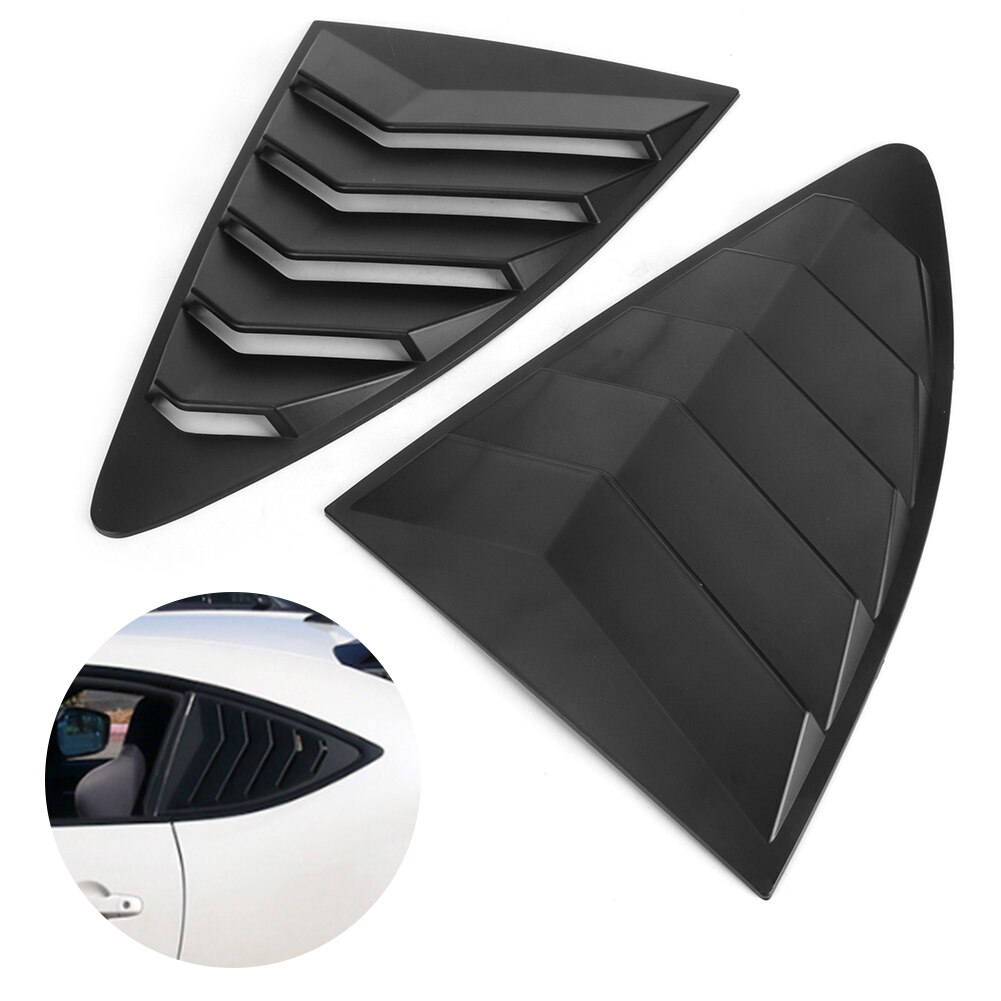 1 Pair Matte Black Car Window Louvers Side Scoop Air Vent Cover Fit for Subaru BRZ Car Styling