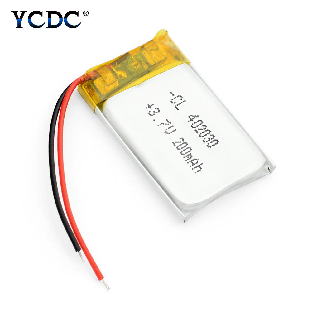 Ycdc 1 Pc 200 Mah 3.7V 402030 042030 Lithium Li-Ion Polymeer Batterij Oplaadbare Li-Po Batterijen Voor Bluetooth gps MP3 MP4 MP5 Psp