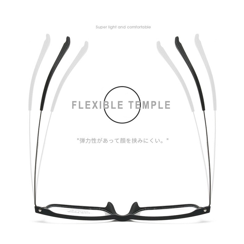 Lunettes optiques souples ultra-légères, monture complète en plastique titane, verres de Prescription pour hommes et femmes