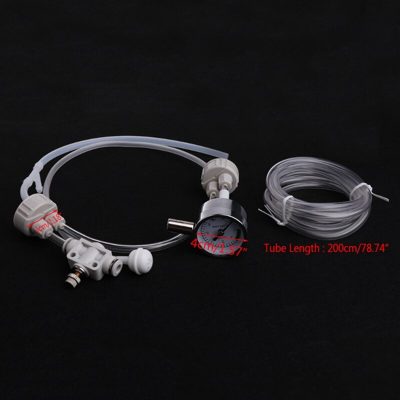 Fish Tank DIY Co2 system Generator System Kit With Pressure Guage Water Plants Aquarium Aquatic Pet Supplies