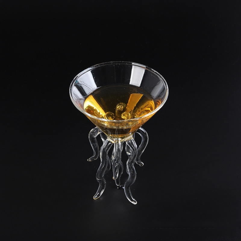 100ml bläckfisk cocktail glas transparent manet glas kopp juice glas bägare koniskt vin champagne glas
