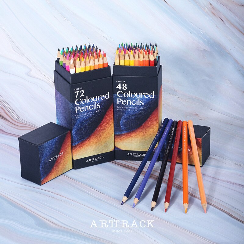 24/36/48/72/120/160 Colors Oily Color Pencil Artistic Color Lead Brush Sketch Wood Pencils Set Hand-Painted School Supplies