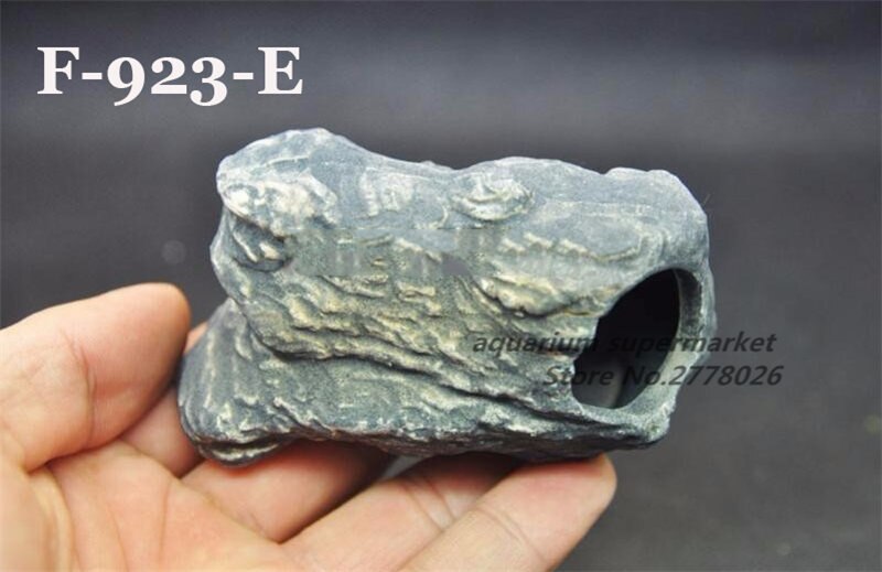 MF CICHLID STONE Ceramic Aquarium Rock Cave decor for Aquarium Fish Tank: F-923-E