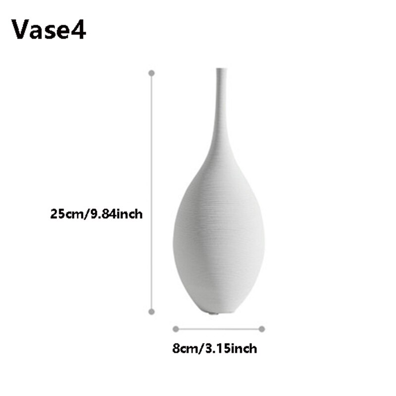 Eenvoudige Nordic Stijl Vazen, Handgemaakte Kunst Zen Vazen, Hoge Luxe Nachtkastje Restaurant Decoraties, Anniversary: Vase4