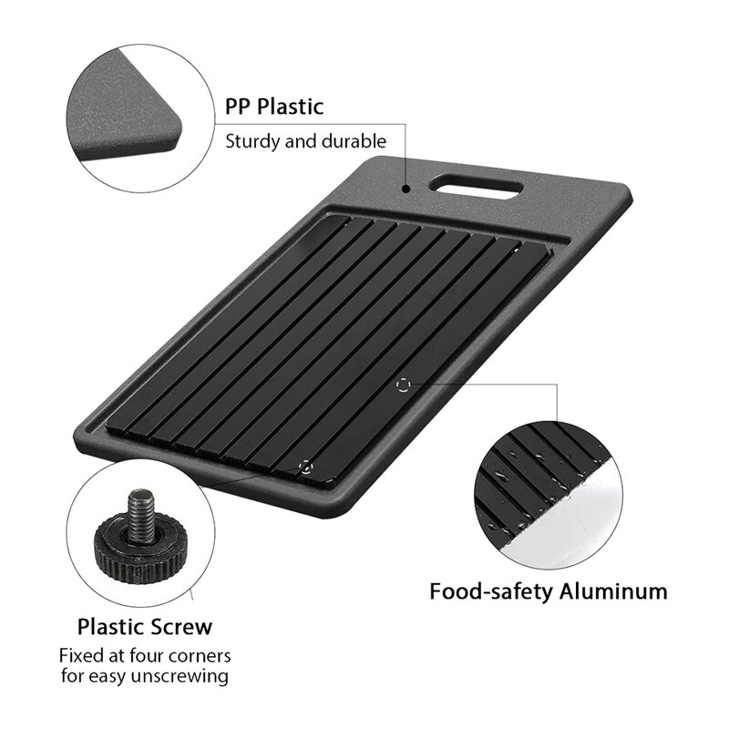 Voedsel Rapid Ontdooien Plaat Vlees Ontdooien Snijplank Twee In Een Ontdooien Plaat Quick Ice Tool Riem Handvat