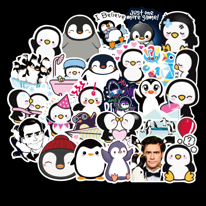 50pcs series Cartoon Cute penguin Stickers For Chidren Toy Waterproof Sticker stickers to DIY Suitcase Laptop Bicycle pegatinas