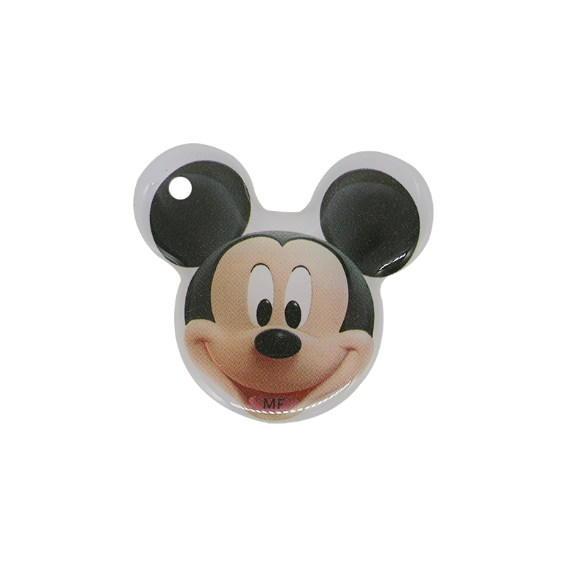 1 st rfid  t5577 125 khz token tag nyckelring nyckelbricka omskrivbar tom kortmärke för id åtkomstkort kopiator duplikator kloner: Mickey -1 st