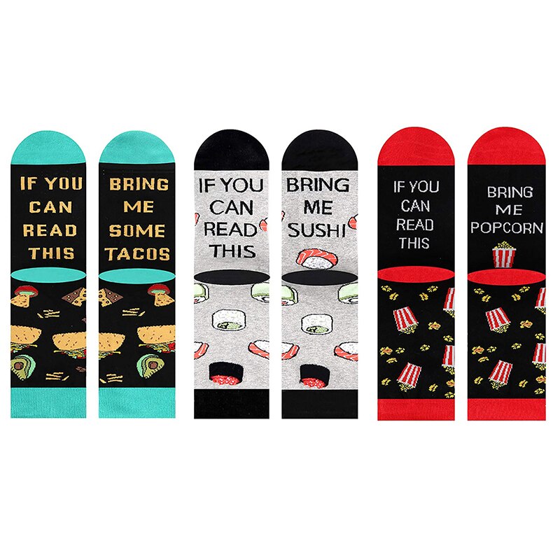 Custom Socks If You Can Read This Bring Me SUSHI Autumn Spring Winter Halloween Christmas Sock