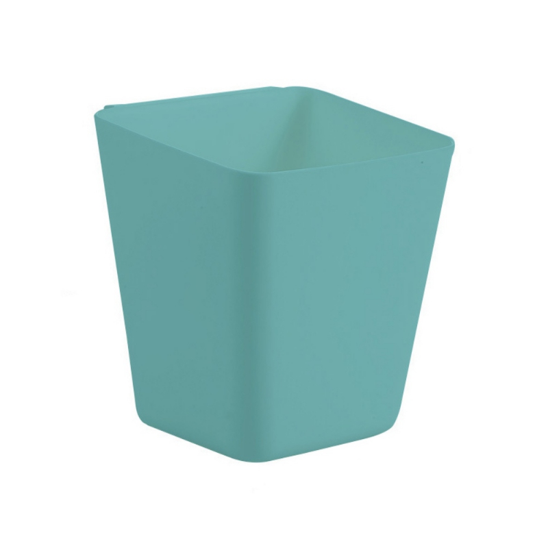 Cubos de almacenamiento colgantes con carrito, cesta colgante portátil para mesita de noche, cesta de almacenamiento colgante de cocina montada en la espalda de plástico para el hogar: green