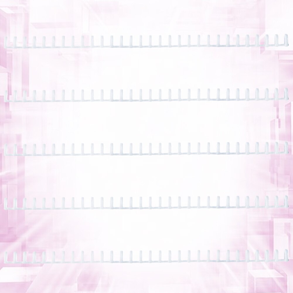 5Pcs 10mm 30-agujero Loose-leaf bisagra para libro de hoja suelta bisagra para Notebook cortado libro bisagra DIY libro bisagra (blanco)