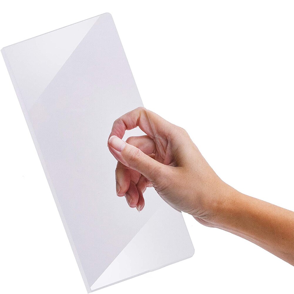 8/10/12/14 inch Transparent Cake Cream Scraper Cake Making Scraper Rectangular Acrylic Cake Baking Tool