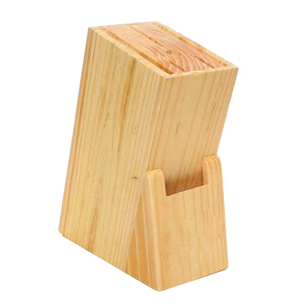 Kitchen Wood Knife Holder Bamboo Knife Block Stand Knives Storage Shelf Rack Storage Box Organizer Kitchen Tool Accessories