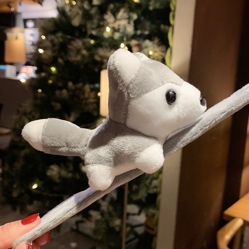 Jouet en peluche pour enfants, de bande dessinée Pop Circle, Bracelet Animal mignon tournesol Crocodile dinosaure, accessoires de décoration: Dog-Gray