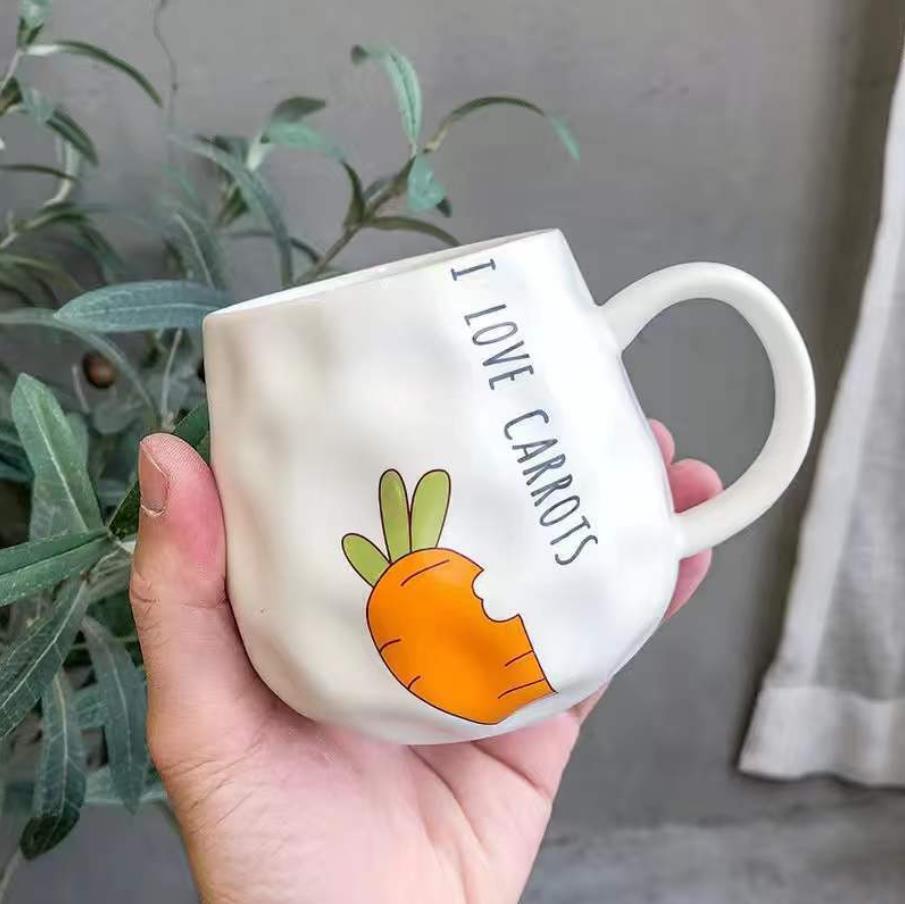 Cartoon Cute Garden Rabbit Ceramic Mug