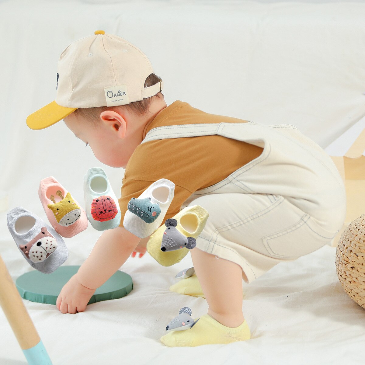 Baby Boys Anti-slip Floor Socks Lovely Cartoon Ankle Sock Toddler Girls Spring Summer