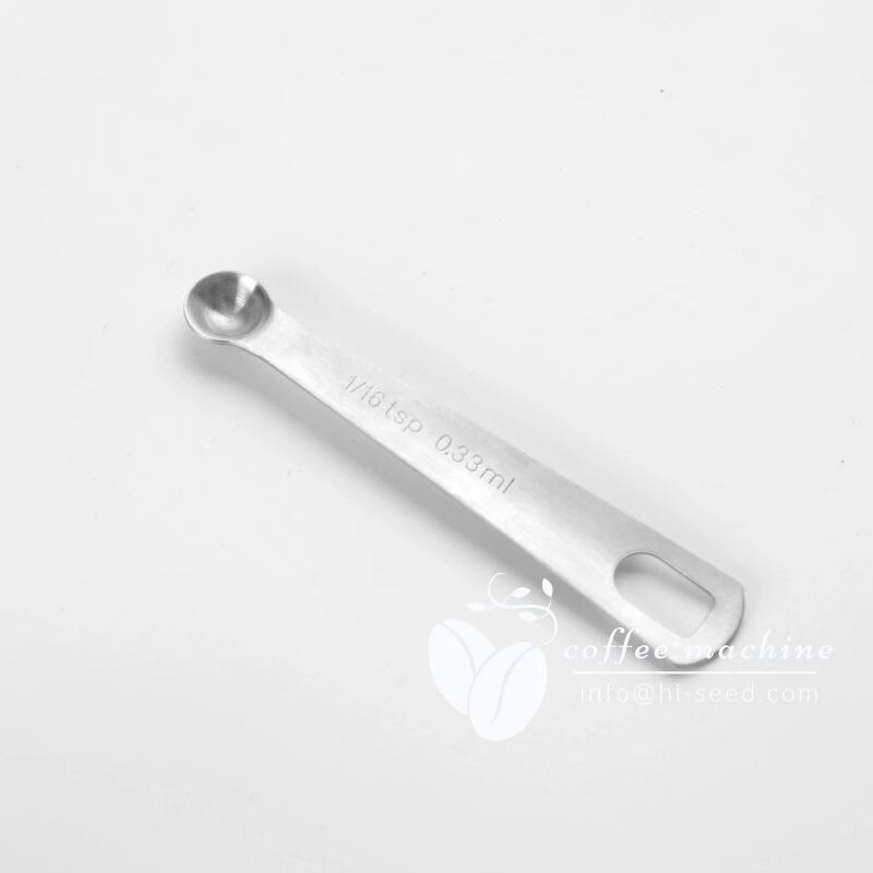 Baked stainless steel measuring spoon four-piece measuring cup commercial kitchen tools about 384 grams milk tea shop supplies: 0.33ml