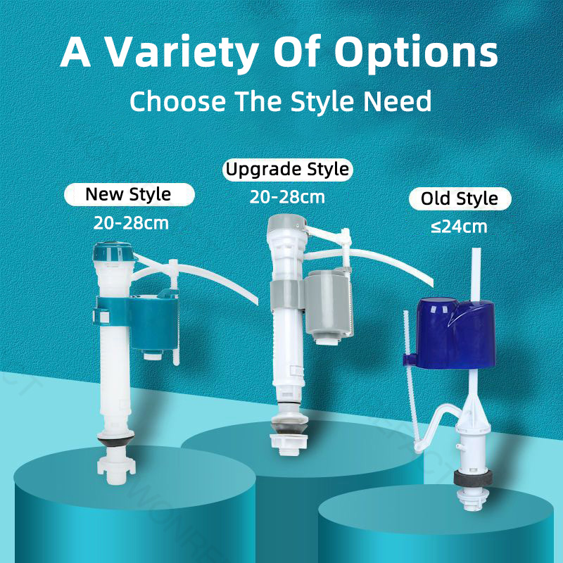 Universal Toilet Tank Replacement Kit Toilet Buttons Toilet Dual Flush Valve Water Inlet Valve Accessories Adjustable Float