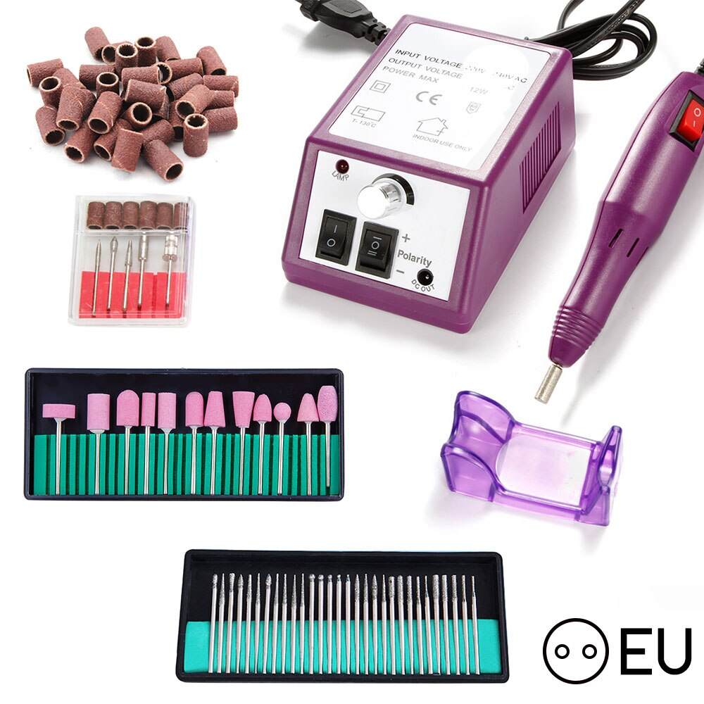 Perceuse à ongles électrique 20000, ensemble de mèches, Machine de manucure, Kit d'outils pour pédicure, lime à ongles électrique, Machine de polissage: ZH5175-1