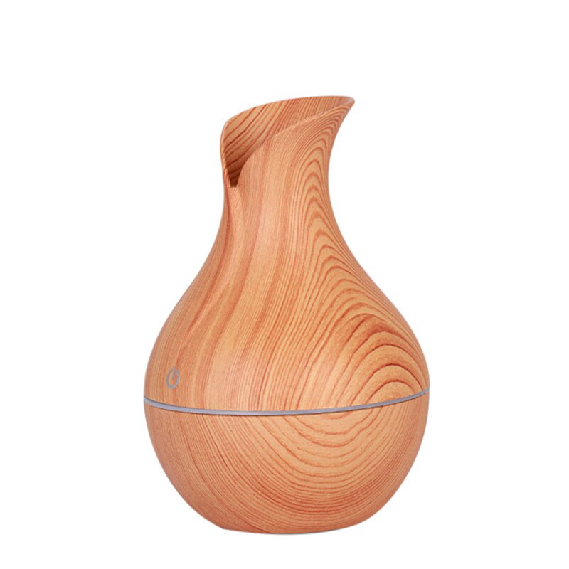 Ilmankostutin aromiöljy diffuusori puunjyvä ultraääni puun ilmankostutin usb viileä mini sumukone led valot koti 130ml: B