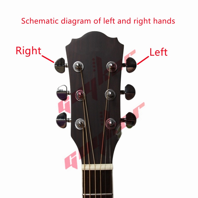 Sintonizadores de bloqueo de guitarra Guyker-1:18, clavijas de llave de afinación de cuerda de bloqueo, reemplazo de cabeza de máquina para ST TL SG LP-dorado antiguo