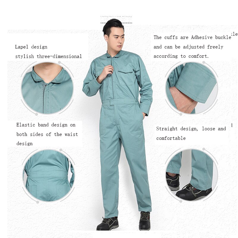 Working Clothes Men Women Spring Autumn Plus Size Siamese Overalls Jardineira Welding Mechanic Coverall M-3xl