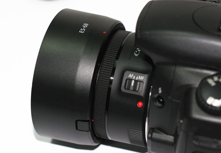 1pcs ES-68 zonnekap voor canon EF 50mm f/1.8 STM lens 50-1.8STM zonnekap