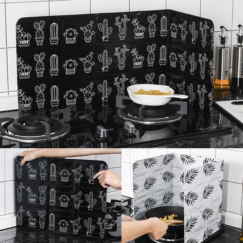 Aluminum Foil Grease Trap Household Stove Partition Kitchen Stove High Temperature Resistant Grease Trap Kitchen Accessories
