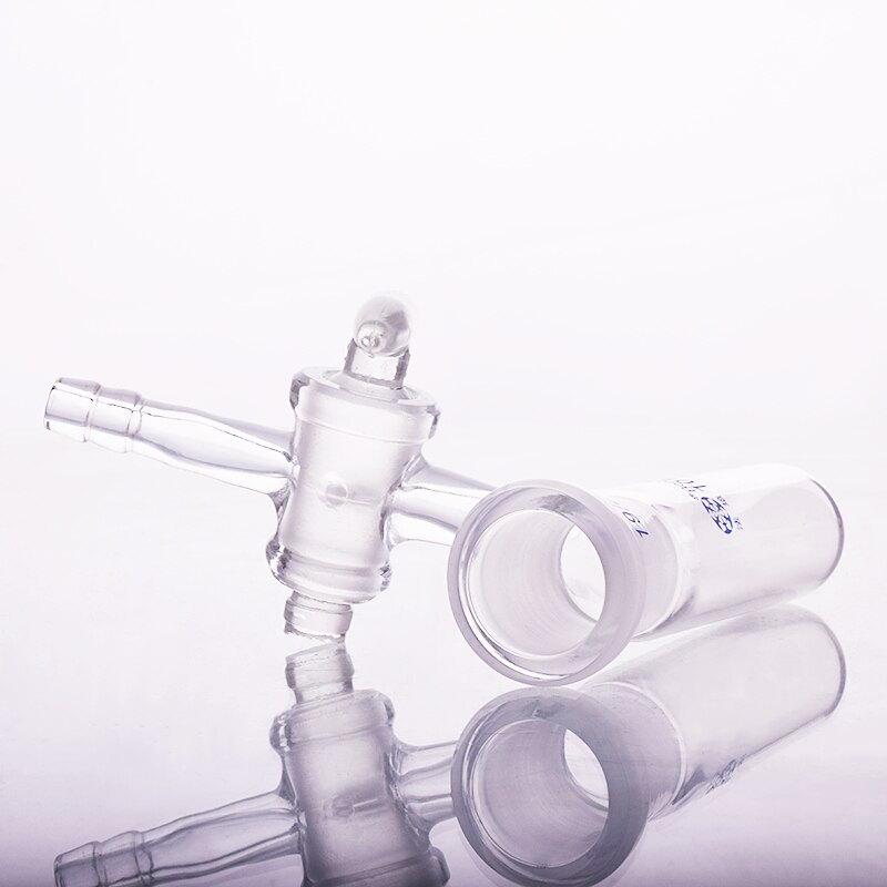 Reaction tube with glass valve and standard ground mouth,Capacity 10ml and joint 19/26,High borosilicate glass