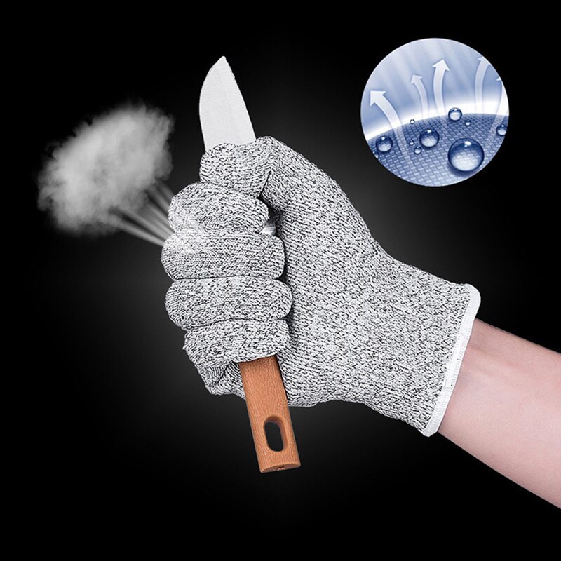 Niveau 5 Cut Proof Steekwerende Draad Metalen Handschoen Keuken Butcher Bezuinigingen Handschoenen Voor Oyster Shucking Vis Tuinieren Veiligheid Handschoenen