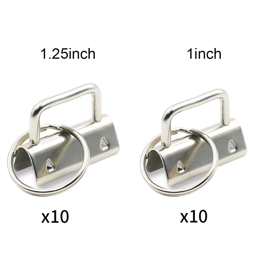 10 Stuks Sleutelhanger Hardware Met Sleutelhanger Voor Ambachten Lint Stof Bagage Diy