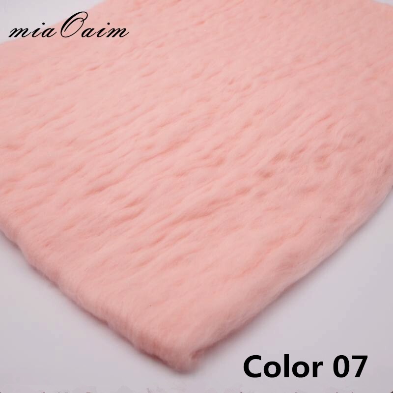 2Pcs in A Lot Fluffy Wool Felt Fleece Blanket Basket Filler Stuffer Layer Backdrop Newborn Photography Props Baby Shower