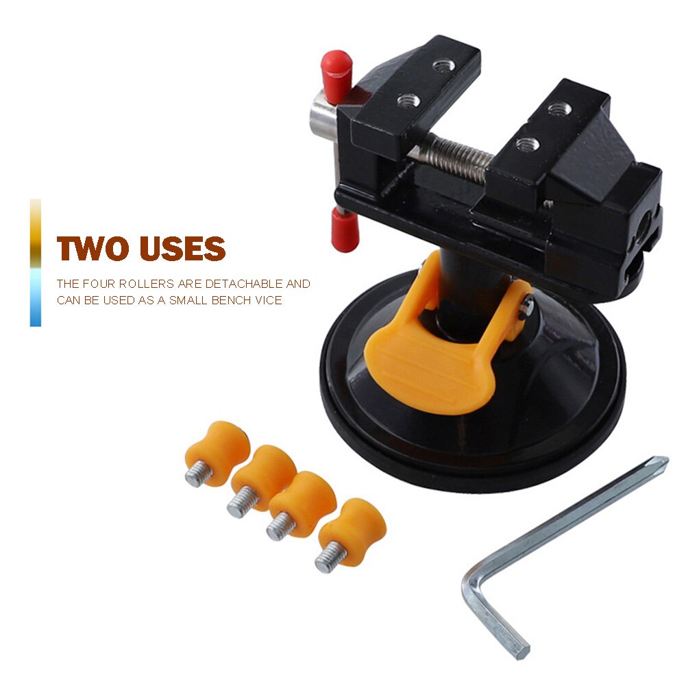 360° Aluminum Alloy Rotating Table Vise Table Grinder Holder Swivel Bench Vise Clamp Electric Drill Stand Metal Working Tool: Type C