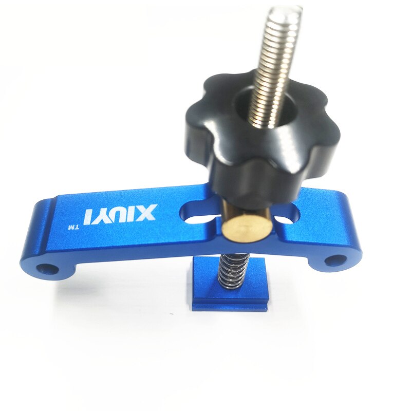 1Set Universal Clamping Blocks Platen Miter Track Clamping Blocks M8 Screw Woodworking Joint Quick Acting Hold Down Clamp Set