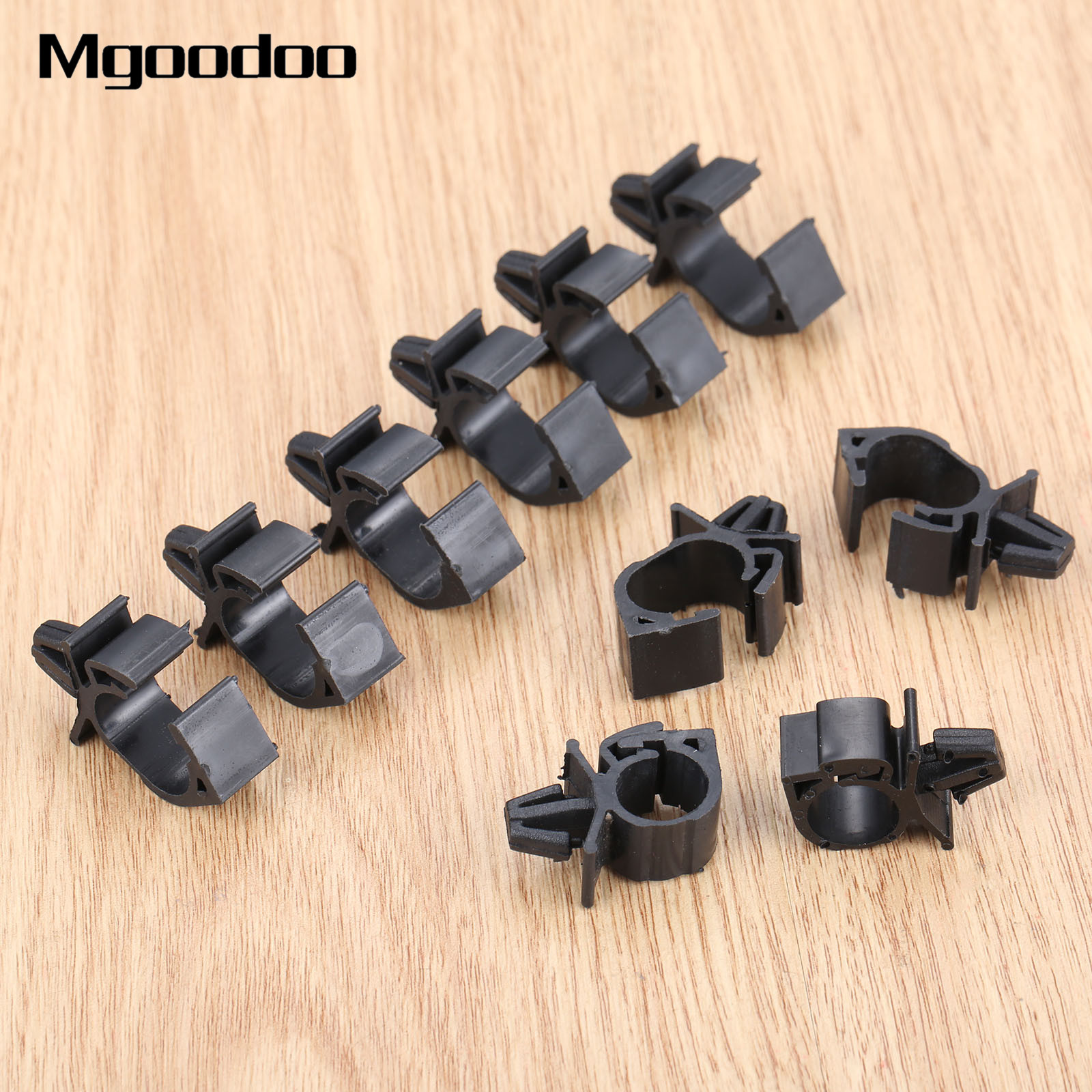 10Pcs Car Wiring Harness Fastener Clips For Car Route Fixed Clips Corrugated Pipe Tie Wrap Cable Clamp Oil Pipe Beam Line Clip