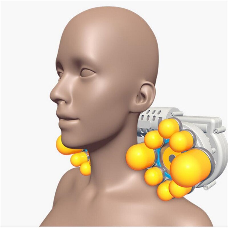 16 HEADS relax massage Sleep aid pillow with heat function neck and twist massage pillow