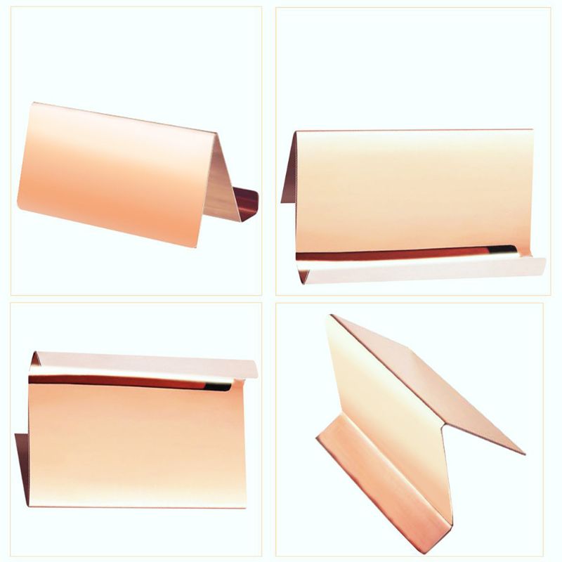 Porte-cartes De Visite En Acier Inoxydable - Support De Bureau Design, Or Rose Ou Argenté - 9x5x4.5cm, Organisateur élégant