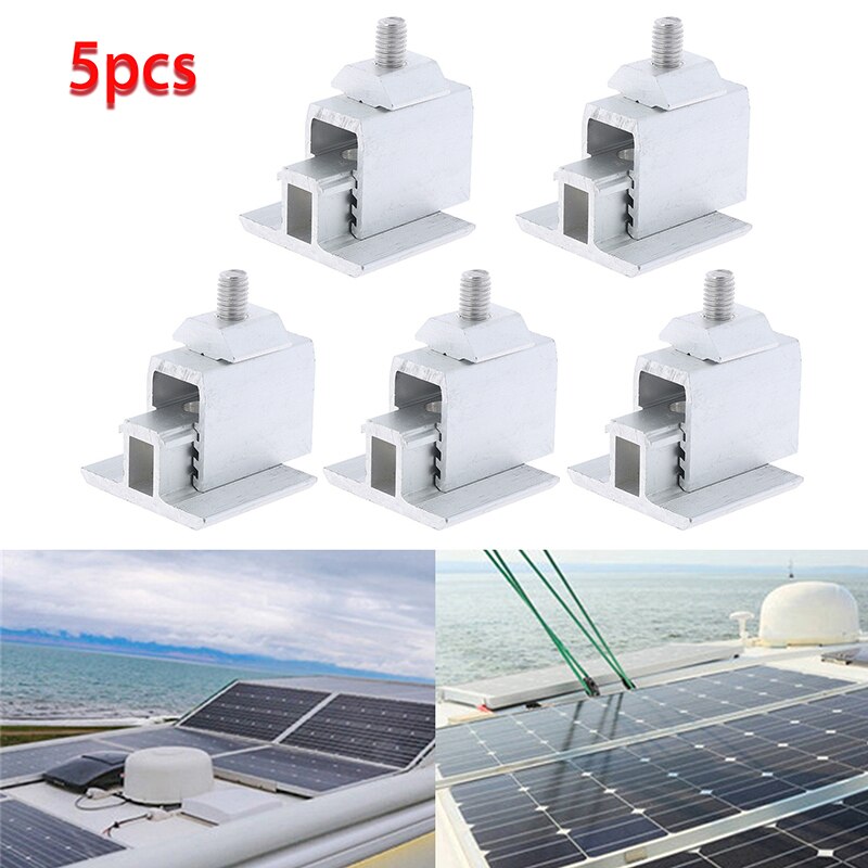 35-50mm morsetti di montaggio per pannelli solari supporti fotovoltaici solari a media pressione supporto per staffa accessori per sistemi solari regolabili 1/3/5pz