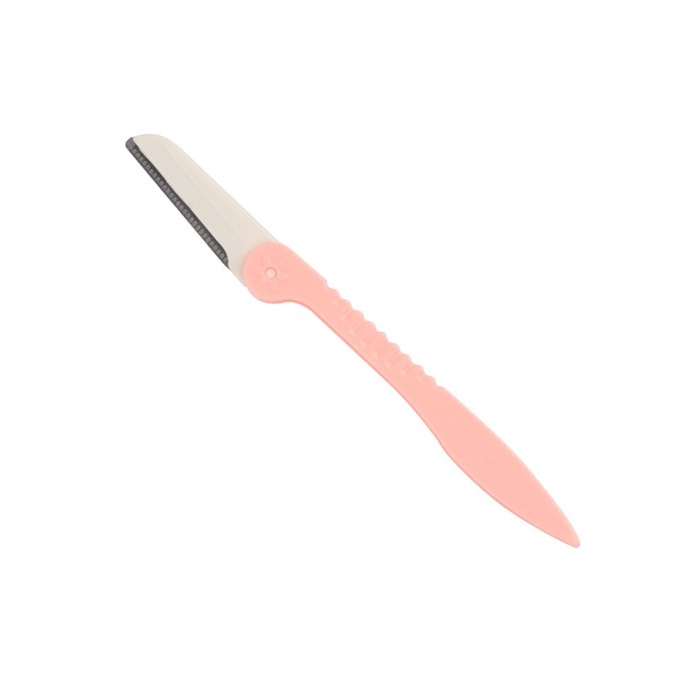 1/3PCS Eyebrow Razor Eyebrow Trimmer Shaver Blade Eye Brow Shaper Face Razor Facial Hair Remover for Eye Beauty Makeup Tools: 1pc pink