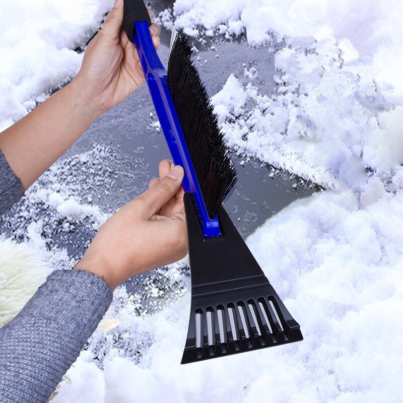 Aftagelig vinter bil isskraber vindue sne fjerner børste skovl deicer accessoriesskrobaczka do szyb raspador: Blå