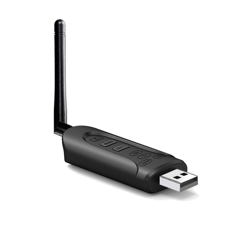 Bluetooth 5.0 Audio Transmitter USB Dongle Aptx HD/LL Low Latency BT 5.0 3.5Mm AUX Jack RCA Wireless Adapter &amp; Mic: Default Title