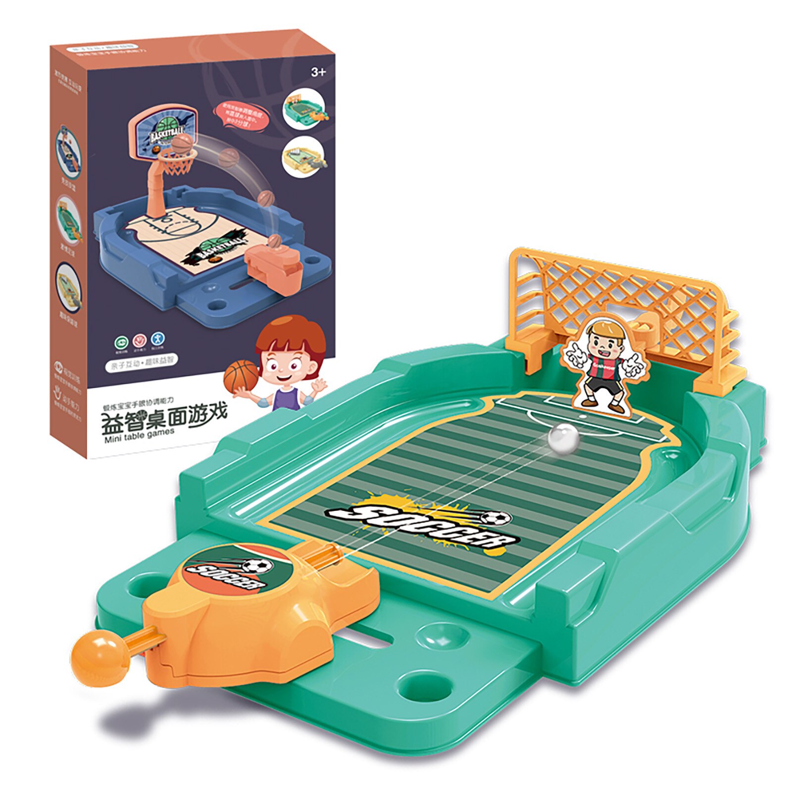 Educatief Speelgoed Interesse Vinger Speelgoed Mini Ejectie Basketbal Voetbal Bowling Decompressie Board Game Speelgoed